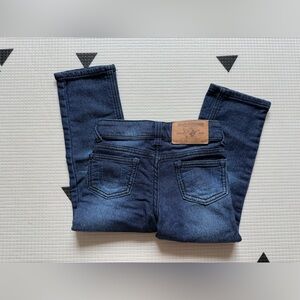 True Religion|Baby boy,toddler dark blue jeans•••straight leg jeans/denim,size 4